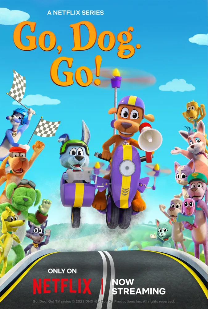 Go Dog Go animated series poster — Senior Modeling and Texture Artist Fabian Bruhin, produced by WildBrain
